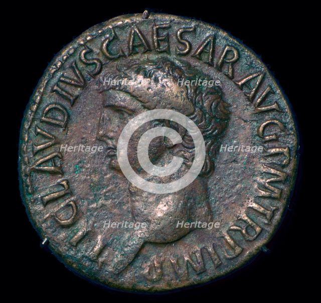 Copper As of Claudius, 1st Century. Artist: Unknown