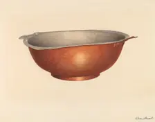 Copper Bowl, c. 1938. Creator: Rex F Bush