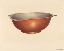 Copper Bowl, c. 1938. Creator: Rex F Bush