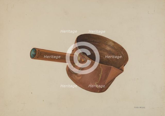 Copper Candy Ladle, c. 1938. Creator: Frank McEntee.