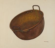 Copper Candy Vessel, c. 1939. Creator: William Ludwig