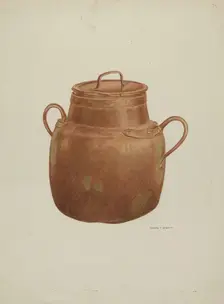 Copper Cauldron, 1937. Creator: Edward Jewett
