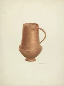 Copper Cruet, 1937. Creator: Edward Jewett