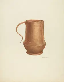 Copper Cruet, 1937. Creator: Edward Jewett