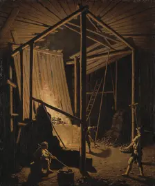 Copper Foundry at the Falun Mine, ca 1784