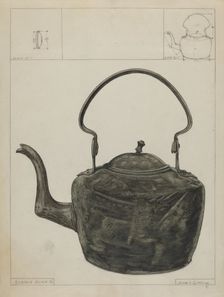 Copper Kettle, 1935/1942. Creator: John Cutting