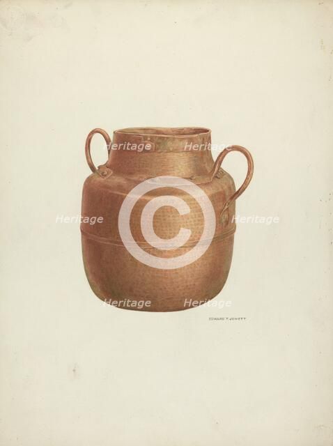 Copper Kettle, 1937. Creator: Edward Jewett.