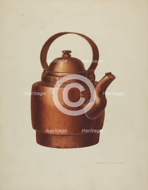 Copper Kettle, c. 1939. Creator: Edward L Loper.