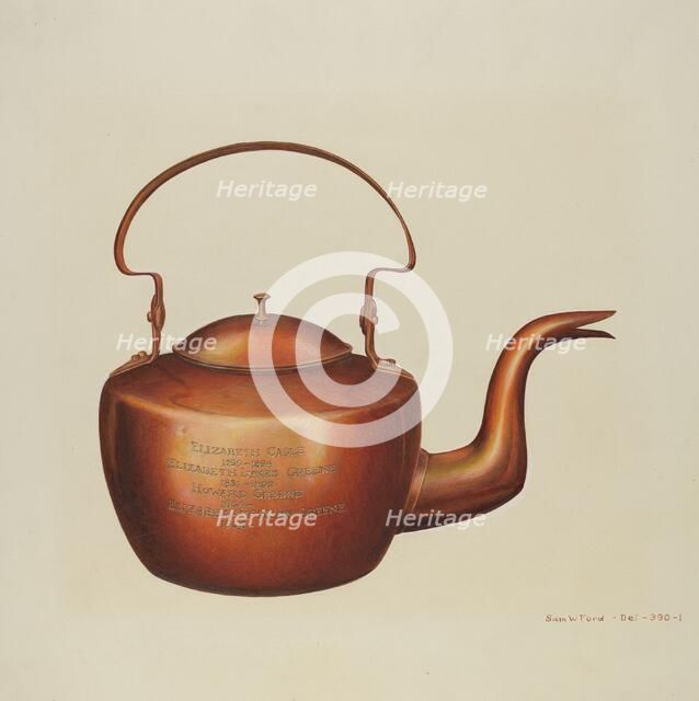 Copper Kettle, c. 1939. Creator: Samuel W. Ford.