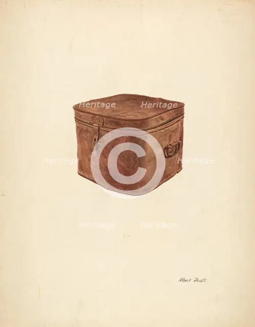 Copper Storage Box, c. 1940. Creator: Albert Pratt.