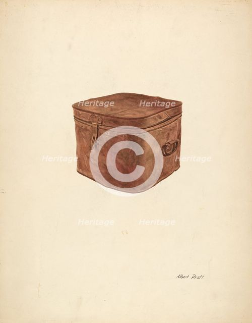 Copper Storage Box, c. 1940. Creator: Albert Pratt.