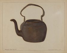 Copper Tea Kettle, c. 1936. Creator: J. Howard Iams