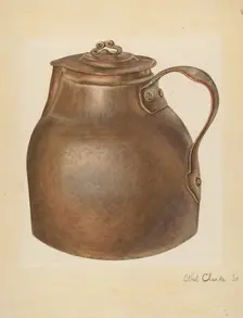 Copper Water Vessel, 1939. Creator: Ethel Clarke