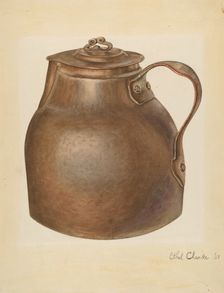 Copper Water Vessel, 1939. Creator: Ethel Clarke
