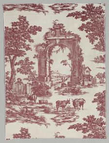 Copperplate Printed Cotton, 1765. Creator: John Collins (British), firm of