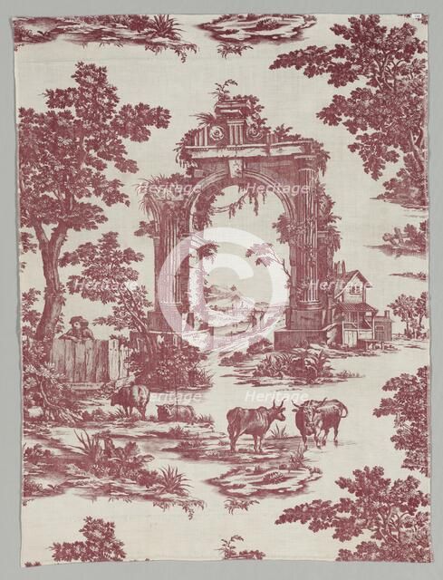 Copperplate Printed Cotton, 1765. Creator: John Collins (British), firm of.