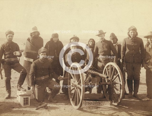 Copr Paul Wernert [ie Weinert] and gunners of Battery "E" 1st Artillery [] /, 1891, c1891. Creator: John C. H. Grabill.