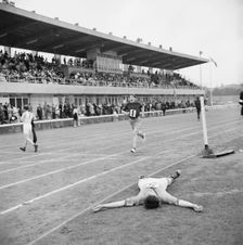 Copthall Stadium, Hendon, Barnet, London, 25/06/1966. Creator: John Laing plc
