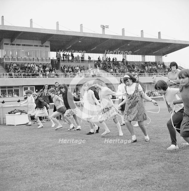 Copthall Stadium, Hendon, Barnet, London, 25/06/1966. Creator: John Laing plc.