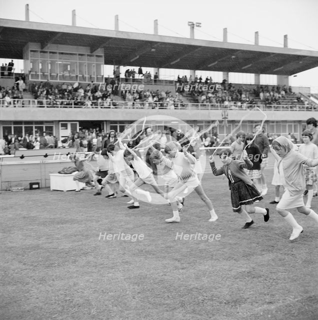 Copthall Stadium, Hendon, Barnet, London, 25/06/1966. Creator: John Laing plc.
