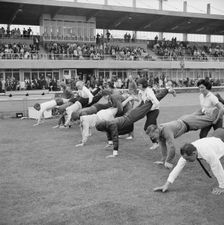 Copthall Stadium, Hendon, Barnet, London, 25/06/1966. Creator: John Laing plc