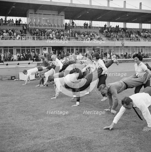 Copthall Stadium, Hendon, Barnet, London, 25/06/1966. Creator: John Laing plc.