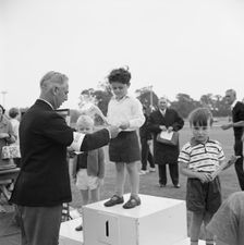 Copthall Stadium, Hendon, Barnet, London, 25/06/1966. Creator: John Laing plc
