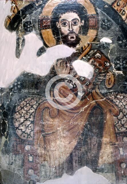Coptic Mural of Christ, c6th-7th century. Artist: Unknown.