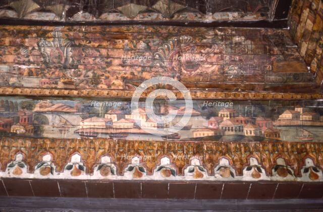 Coptic Fresco of the River Nile, c6th-7th century. Artist: Unknown.