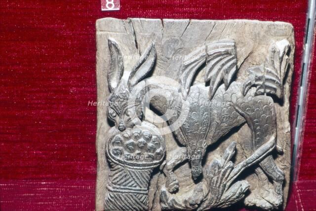 Coptic Woodcarving of Donkey, 6th century. Artist: Unknown.