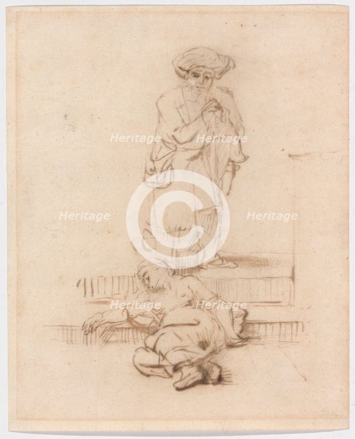 Copy after the Levite and the Violated Woman, mid-17th century. Creator: Unknown.