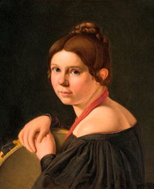 Copy after Albert Küchler: Mrs Marie Lehmann (1821-1849), née Puggaard, as an Italian..., c1840s. Creator: Unknown