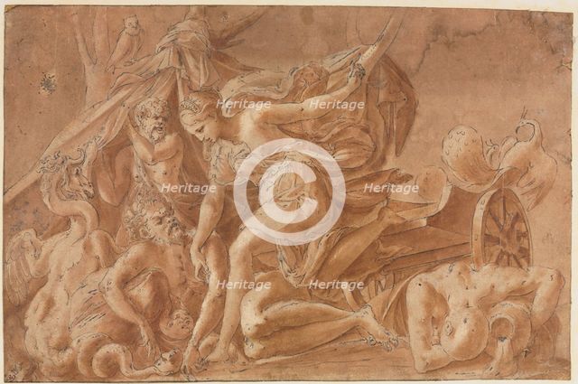 Copy after Primaticcio's Juno Awakening Sleep, after 1535. Creator: Unknown.