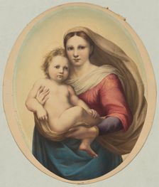Copy after Raphael's Sistine Madonna, 19th century. Creator: Rudolph Geudtner (German, 1811-1892)