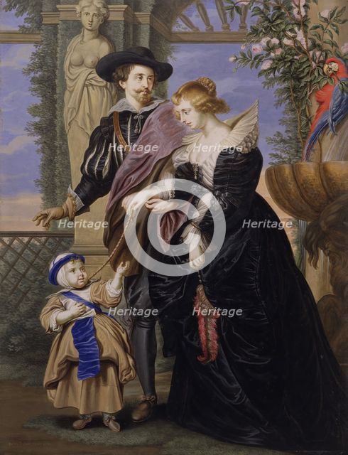 Copy after "Rubens, His Wife Helena Fourment (1614-1673), and Their Son Frans (1633-1678)". Creator: Bernard Lens.