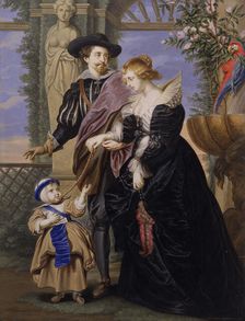 Copy after "Rubens, His Wife Helena Fourment (1614-1673), and Their Son Frans (1633-1678)". Creator: Bernard Lens
