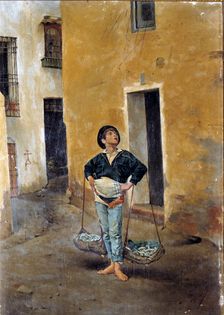 Copy of the Cenachero by Talavera (fisherman with esparto baskets selling fish)