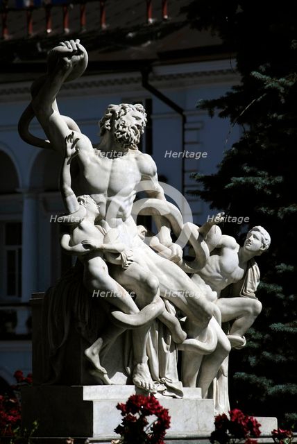 Copy of the famous sculptural group Laocoon and his Sons, Odessa Archaeological Museum, Ukraine,2011 Creator: LTL.