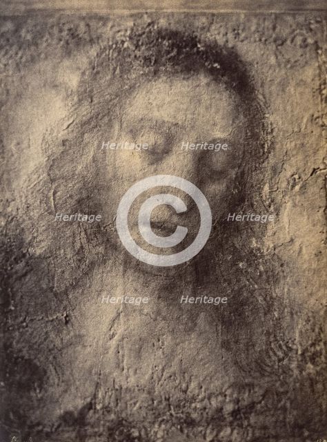 [Copy of the head of Christ from Leonardo da Vinci's “The Last Supper”], 1857-61. Creator: Léon Gérard.