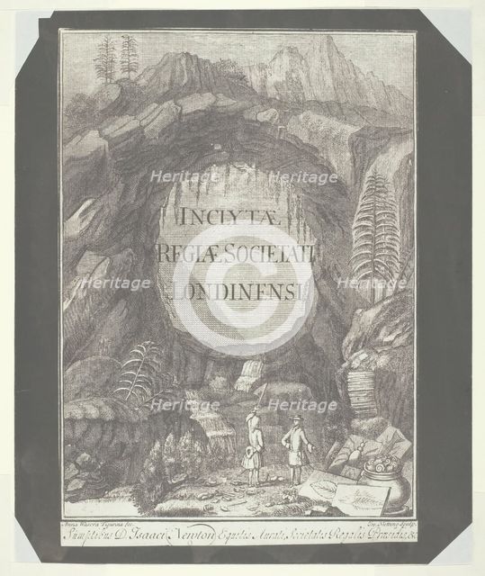 Copy of the Title Page for "Inclytae Regiae Societati Londinensi", c. 1840. Creator: William Henry Fox Talbot.
