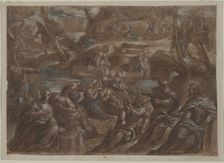 Copy of Tintoretto's Children of Israel Gathering Manna, after 1594. Creator: Unknown