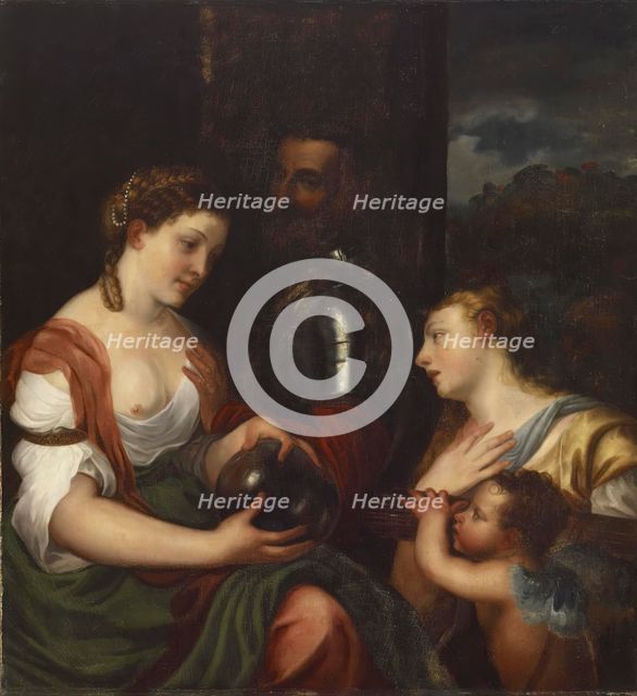 Copy of Titian's "Allegory of Alfonso d'Avalos, Marchese del Vasto", c1833. Creator: Alfred Jacob Miller.