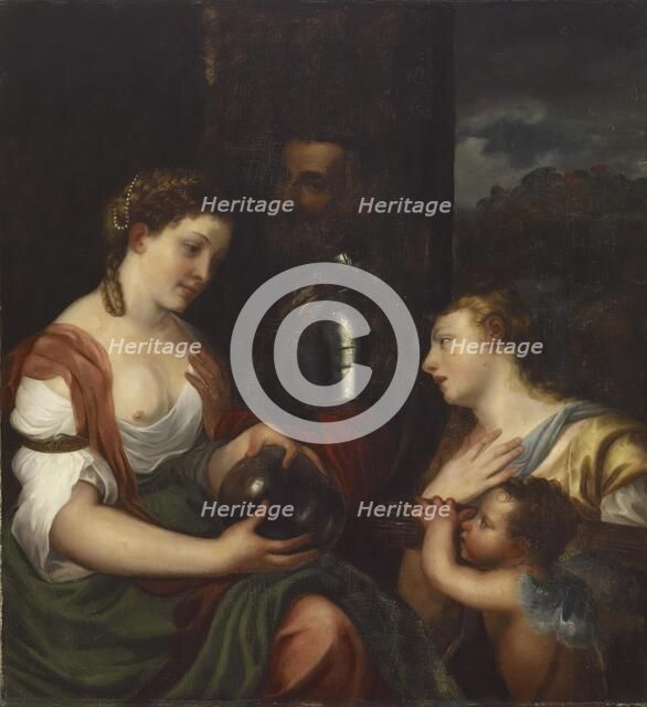 Copy of Titian's "Allegory of Alfonso d'Avalos, Marchese del Vasto", c1833. Creator: Alfred Jacob Miller.
