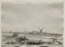 Copy of View of Amsterdam from the North West, 1700s. Creator: Unknown
