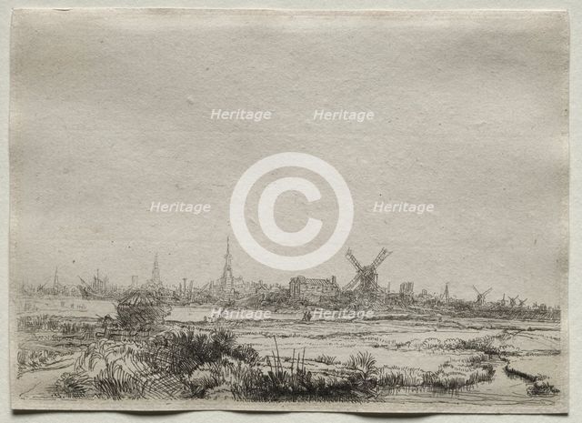 Copy of View of Amsterdam from the North West, 1700s. Creator: Unknown.