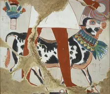 Copy of wall painting from private tomb 226 of Heqareshu , Thebes (I, 1, 327), 20th century. Artist: Anna (Nina) Macpherson Davies