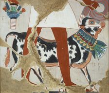 Copy of wall painting from private tomb 226 of Heqareshu , Thebes (I, 1, 327), 20th century. Artist: Anna (Nina) Macpherson Davies