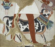 Copy of wall painting from private tomb 226 of Heqareshu , Thebes (I, 1, 327), 20th century. Artist: Anna (Nina) Macpherson Davies