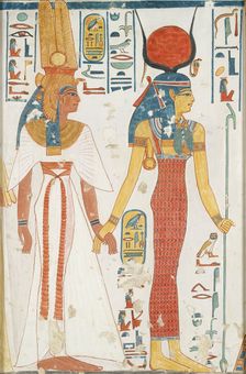 Copy of wall painting from the Queen's tomb 66 of Nefertari, Thebes, 20th century. Artist: Anna (Nina) Macpherson Davies