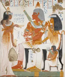 Copy of wall painting, private tomb 181 of Nebamun and Ipuky, Thebes, 20th century. Artist: Anna (Nina) Macpherson Davies